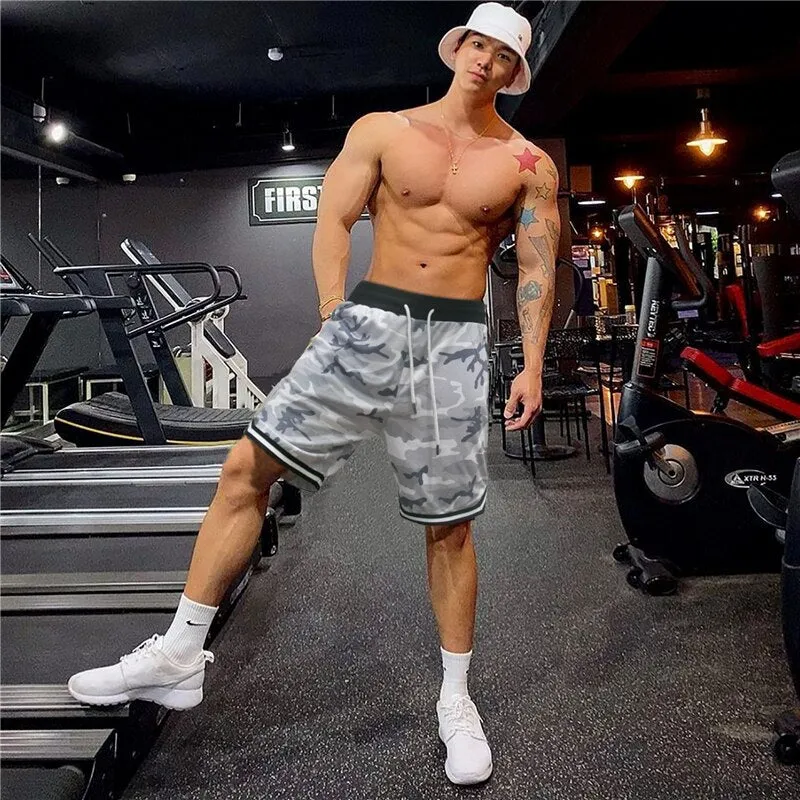 2020 Gyms Men camouflage Compression Fitness Shorts Men Bodybuilding Causal Shorts Male Summer Quick Dry Beach Short Homme