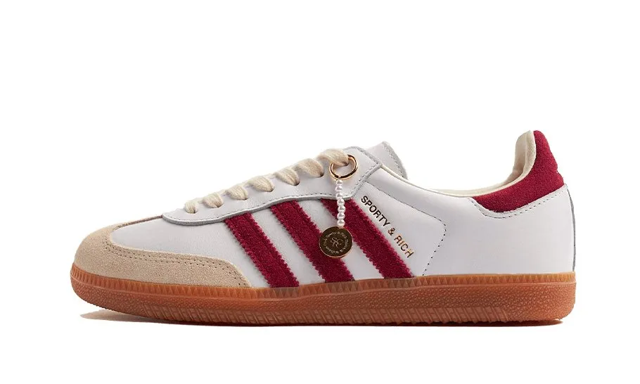 Adidas Samba OG Sporty & Rich White Core Burgundy