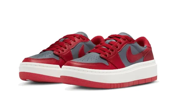 Air Jordan 1 Low Elevate Dark Grey Varsity Red