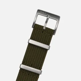 Army Green Ribbed Nylon