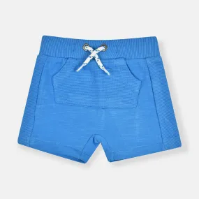 Baby C Royal Blue Kangaroo Pocket Light Terry Shorts 10175