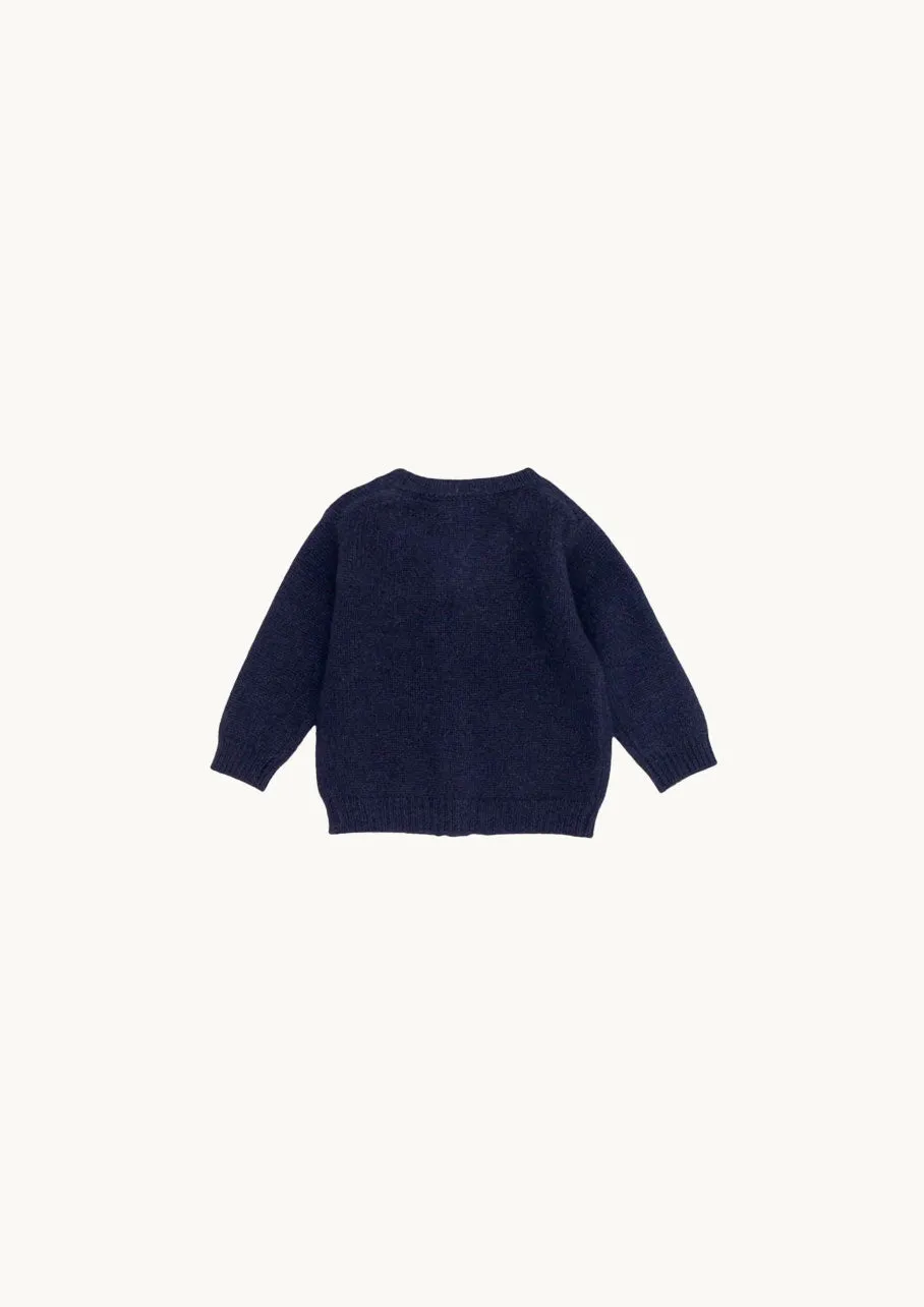 Baby Cashmere Cardigan, Mørkeblå