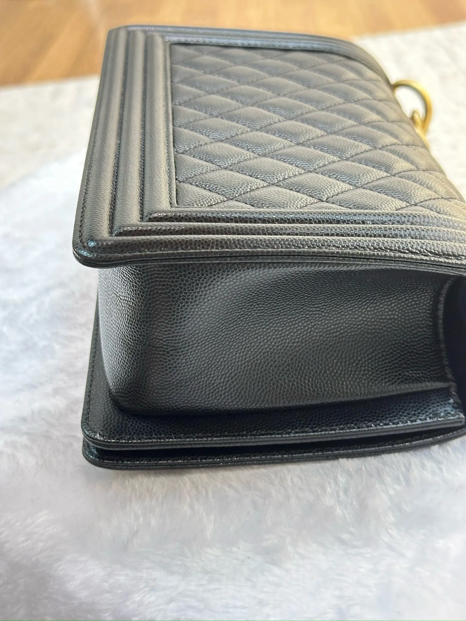 Chanel Medium Caviar Boy Bag Black GHW