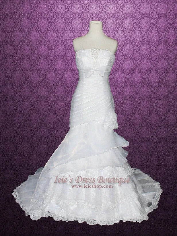 Convertible 2 Piece Detachable Mermaid Wedding Gown