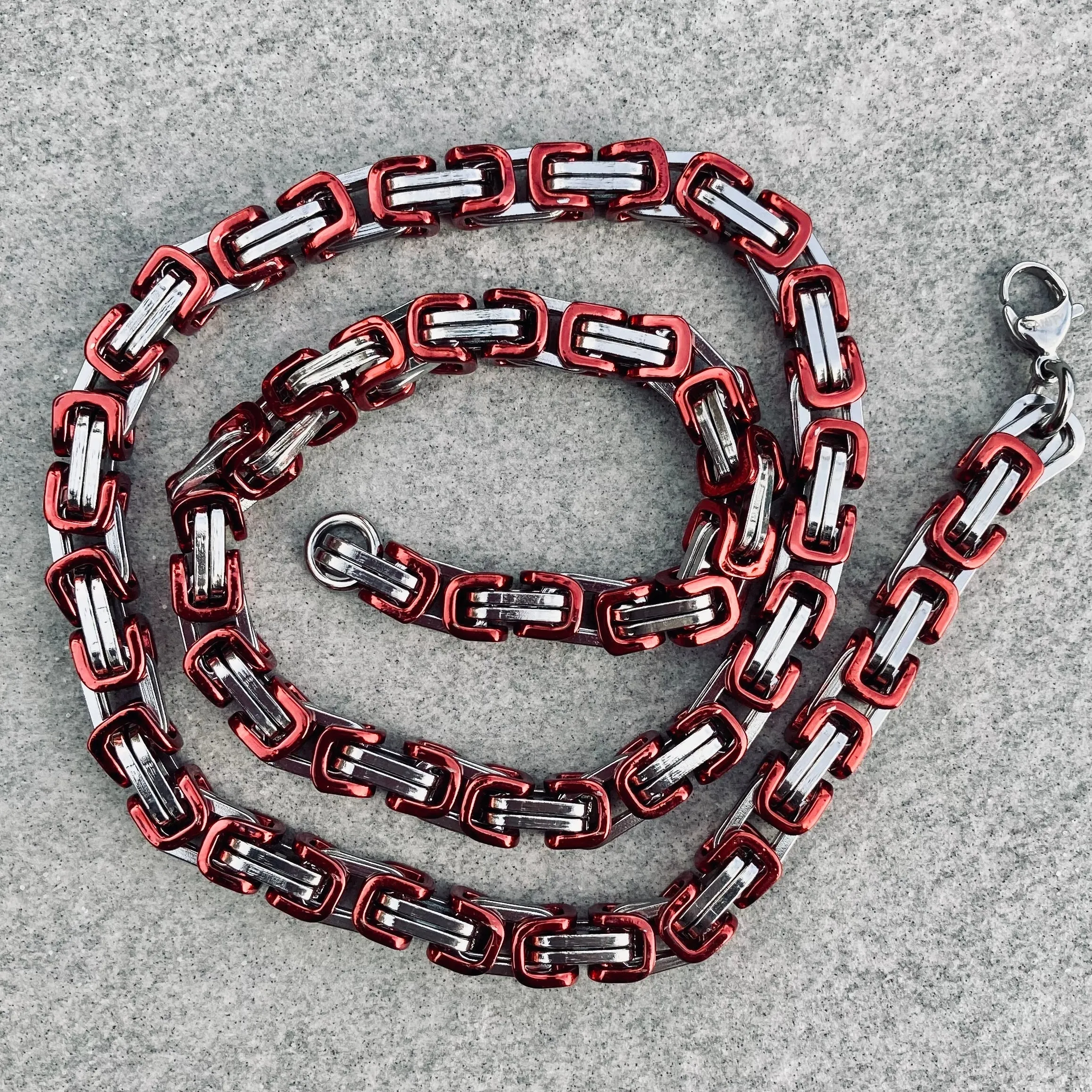 Daytona - Red & Silver - Deluxe - 1/4 inch wide