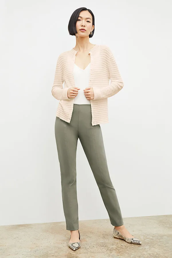 Emerson Cardigan - Airy Stripe Knit :: Meringue