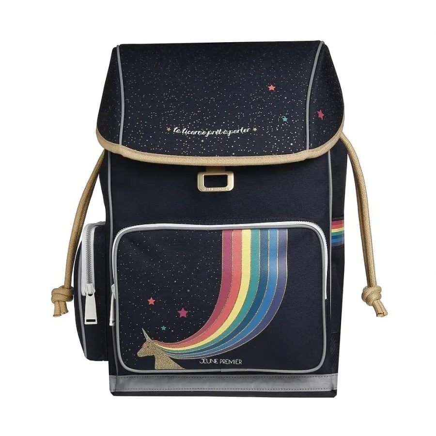 Ergonomic School Backpack - Unicorn Gold