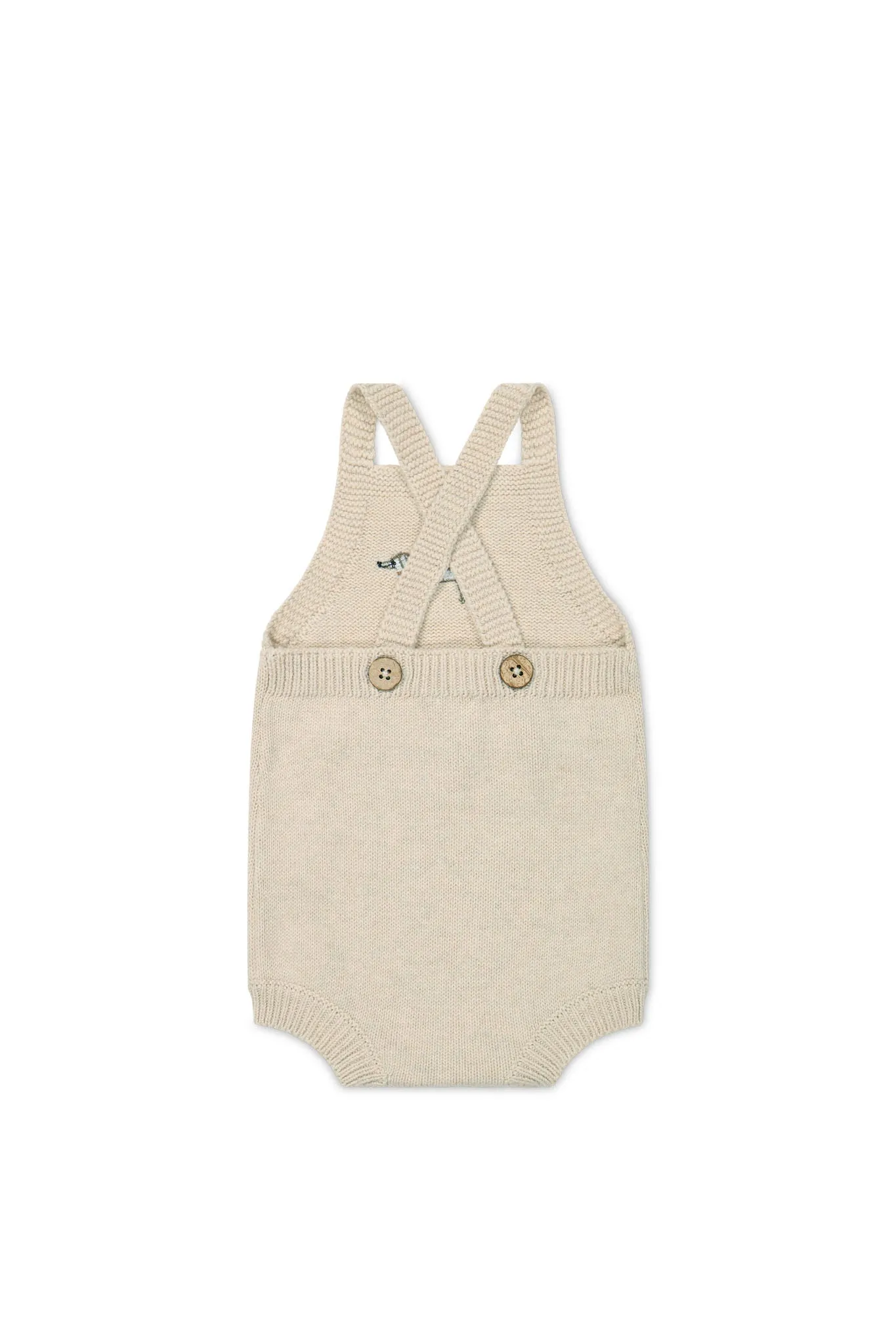 Ethan Playsuit - Oatmeal Marle Cosy Basil