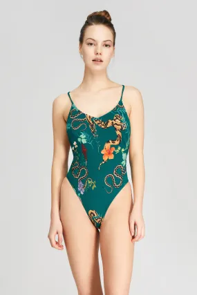 Etro Jungle Green Kadın Mayo