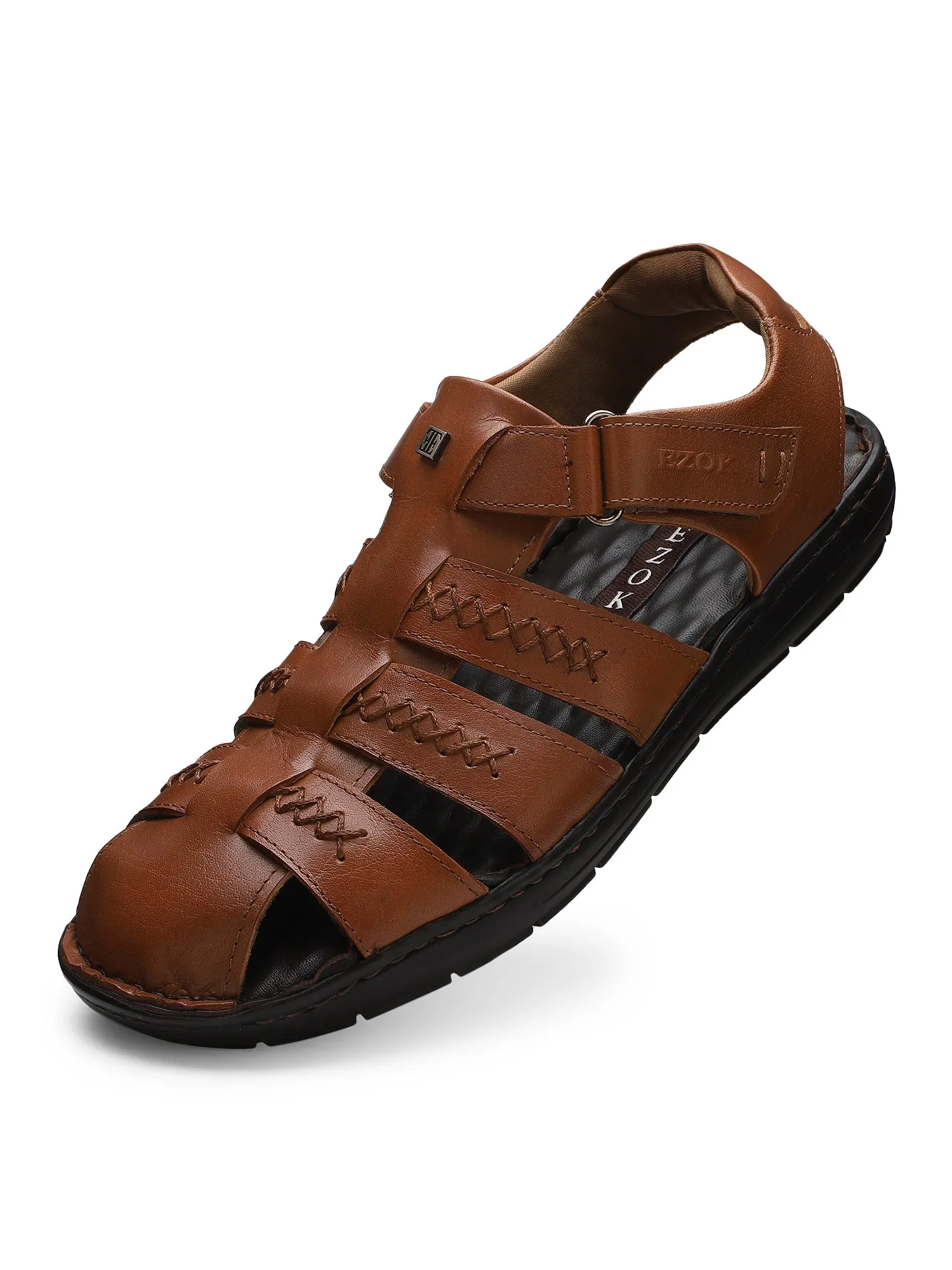 Ezok Men Orio Tan Leather Sandal 2302