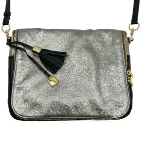 G.I.L.I. Halo Multi-functional Metallic Shoulder Bag - Black & Silver