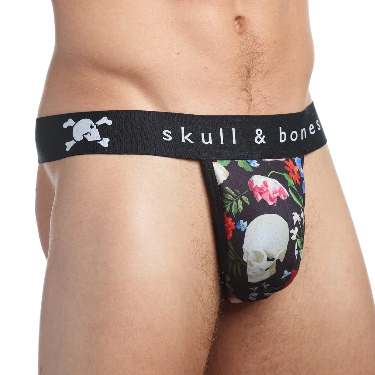 Hand Painted Dutch Floral Thong