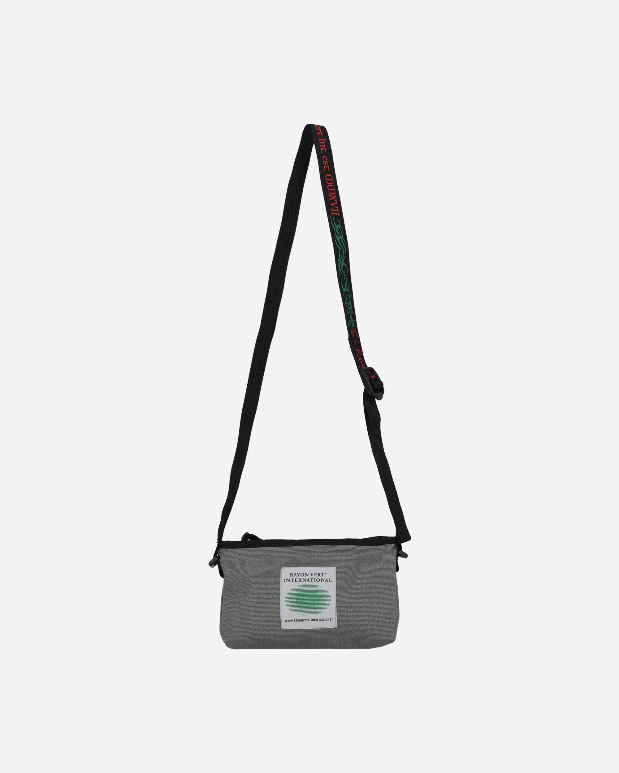 Heavy Cotton Zippered Shoulder Bag Shield Grey