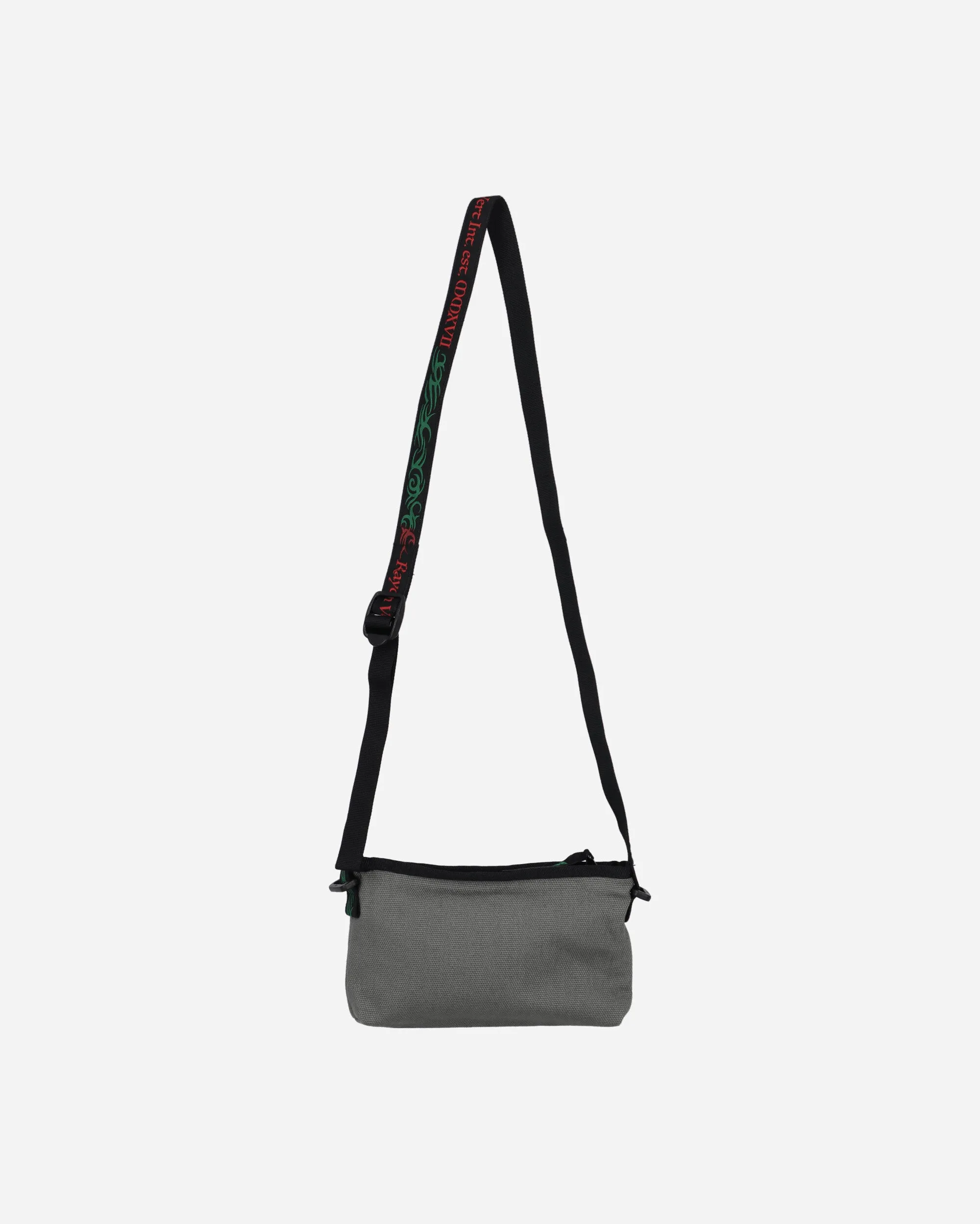 Heavy Cotton Zippered Shoulder Bag Shield Grey