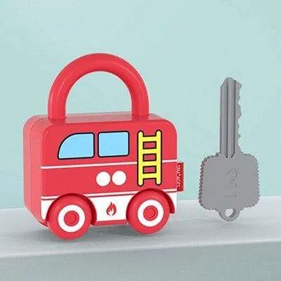 Kids Learning Locks with Keys Educational Preschool Numbers Matching & Counting Montessori Car Toys Teaching Aids Toys Games