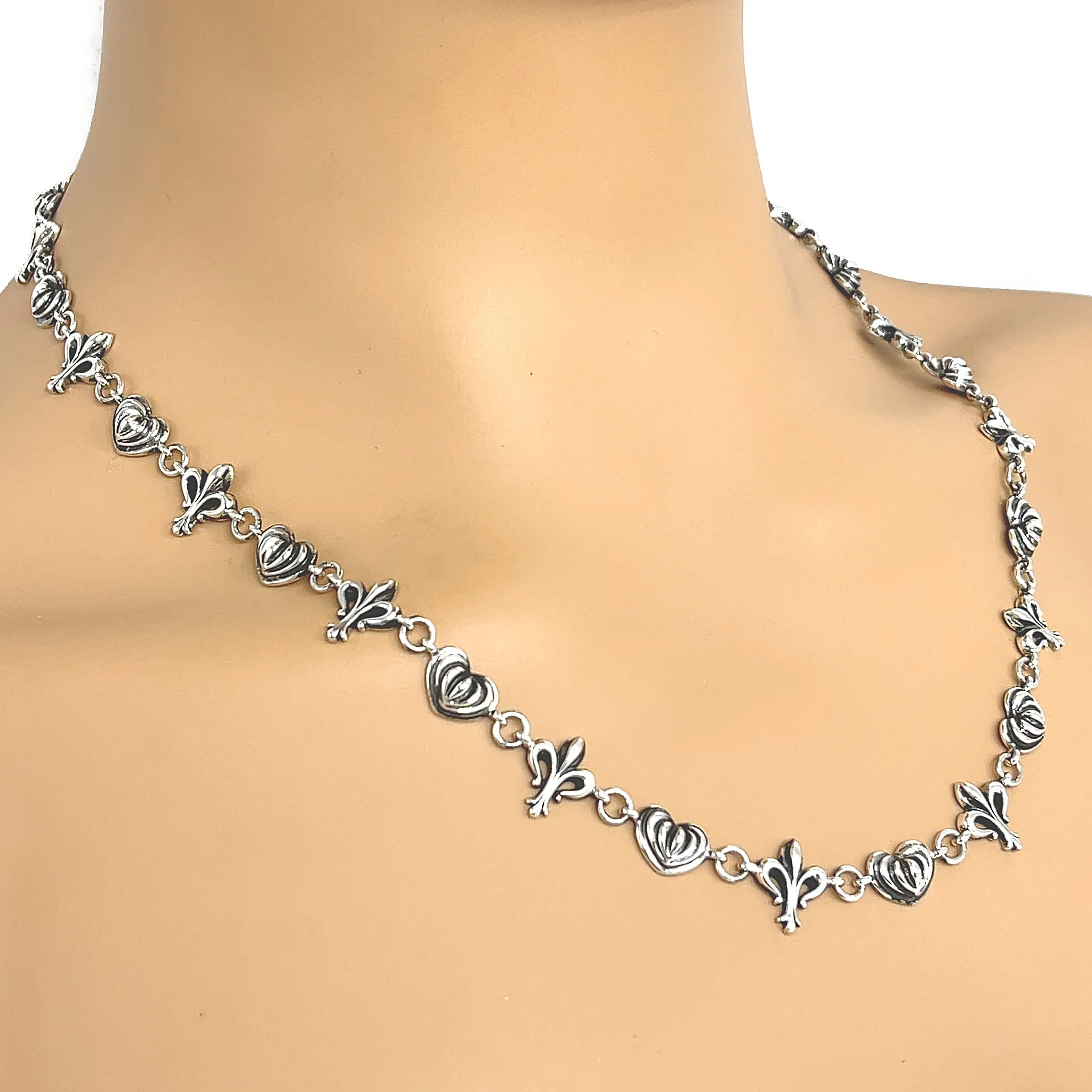 Lagos Fleur De Lis Sterling Silver Necklace