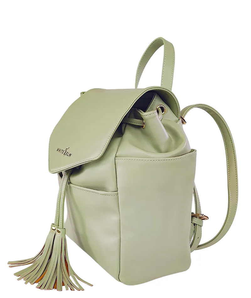 Luna Drawstring Backpack - Sage Green - [Outlet RETIRED Final Sale]