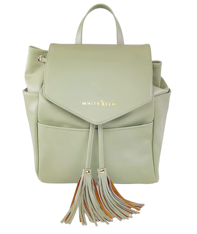 Luna Drawstring Backpack - Sage Green - [Outlet RETIRED Final Sale]