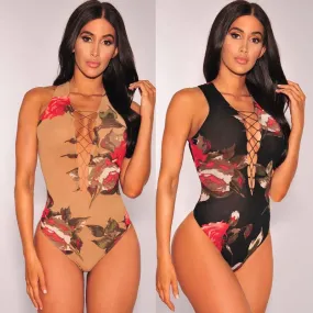 LYRIC’S LACE-UP BODYSUIT