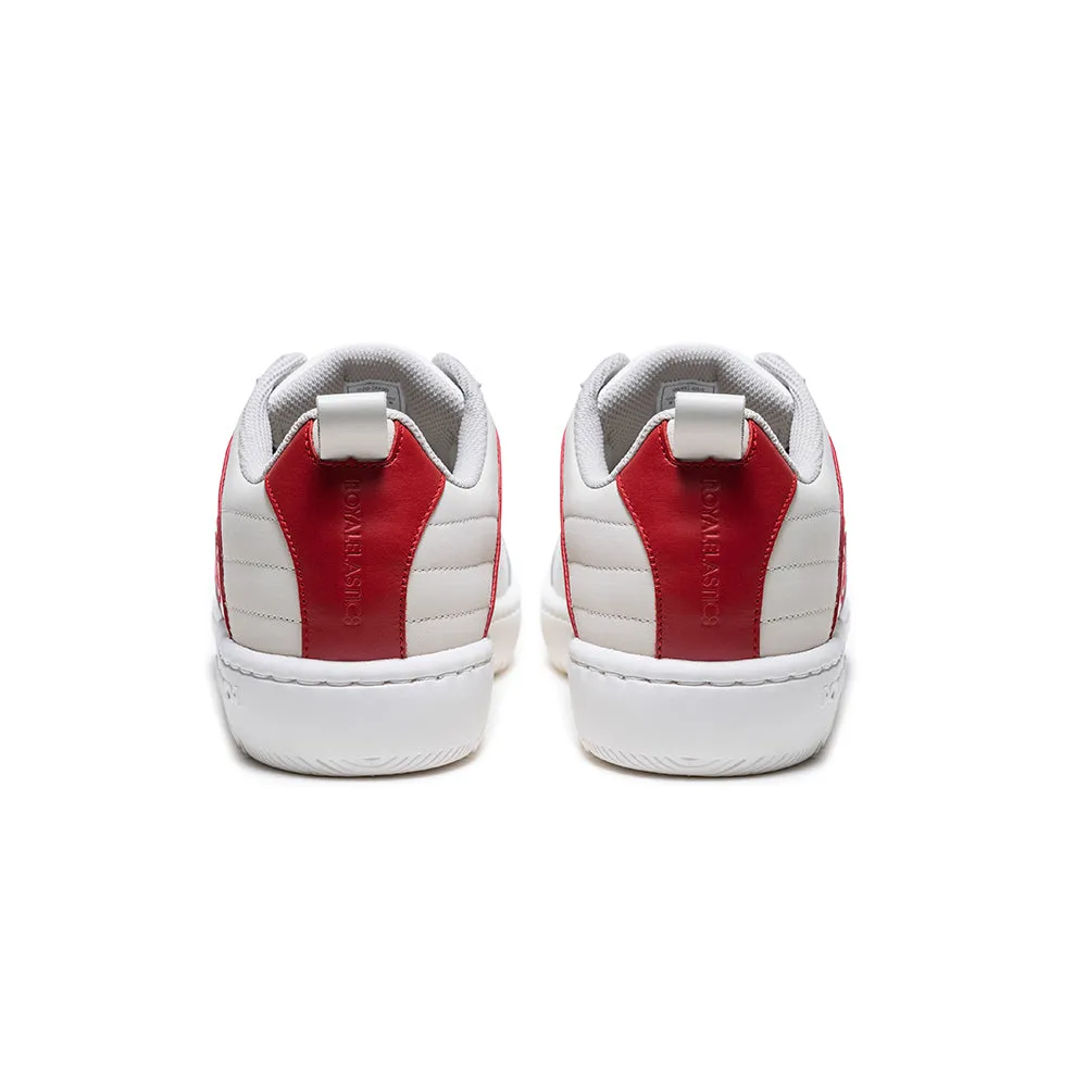 Men's Icon 2.0 White Red Logo Leather Sneakers 06531-010