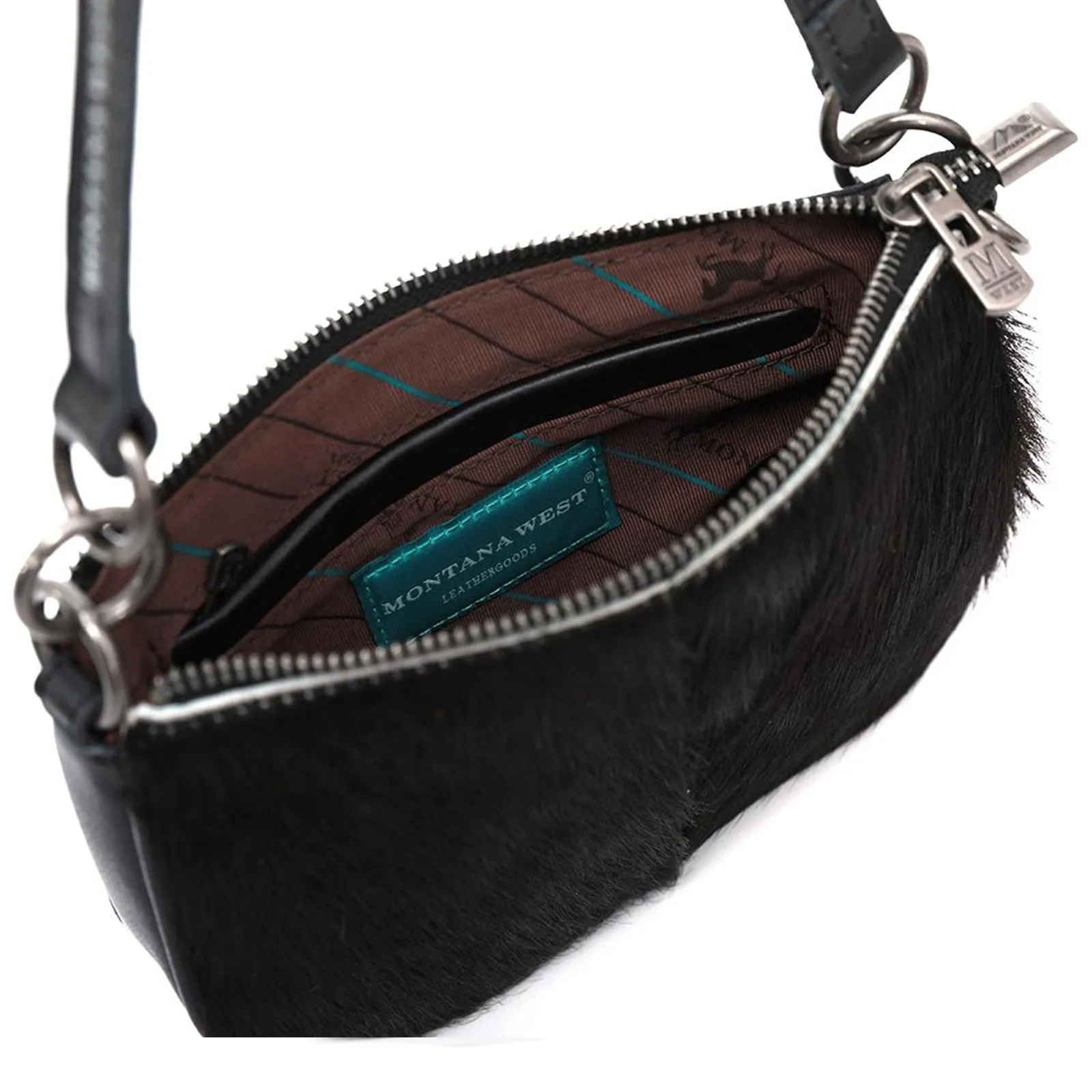 Montana West 100% Genuine Leather Calf Hair Crossbody bag