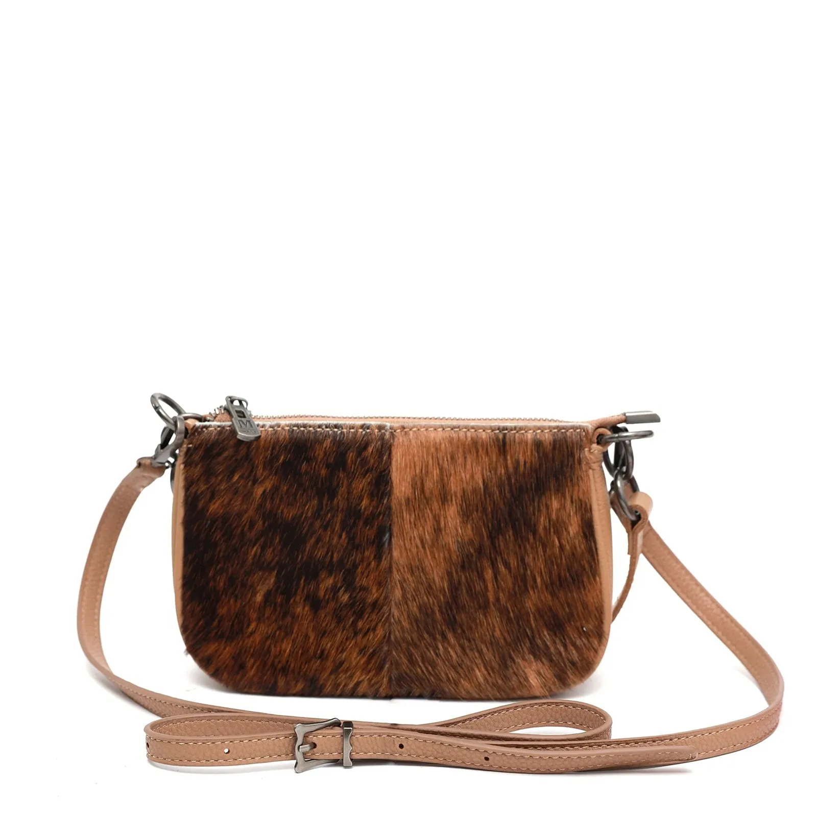 Montana West 100% Genuine Leather Calf Hair Crossbody bag