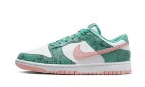 Nike Dunk Low Snakeskin Washed Teal Bleached Coral