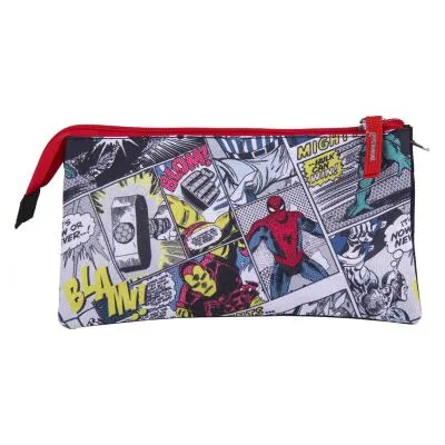 Penar multifunctional cu 3 compartimente, Marvel,  3 ani, baieti/fete