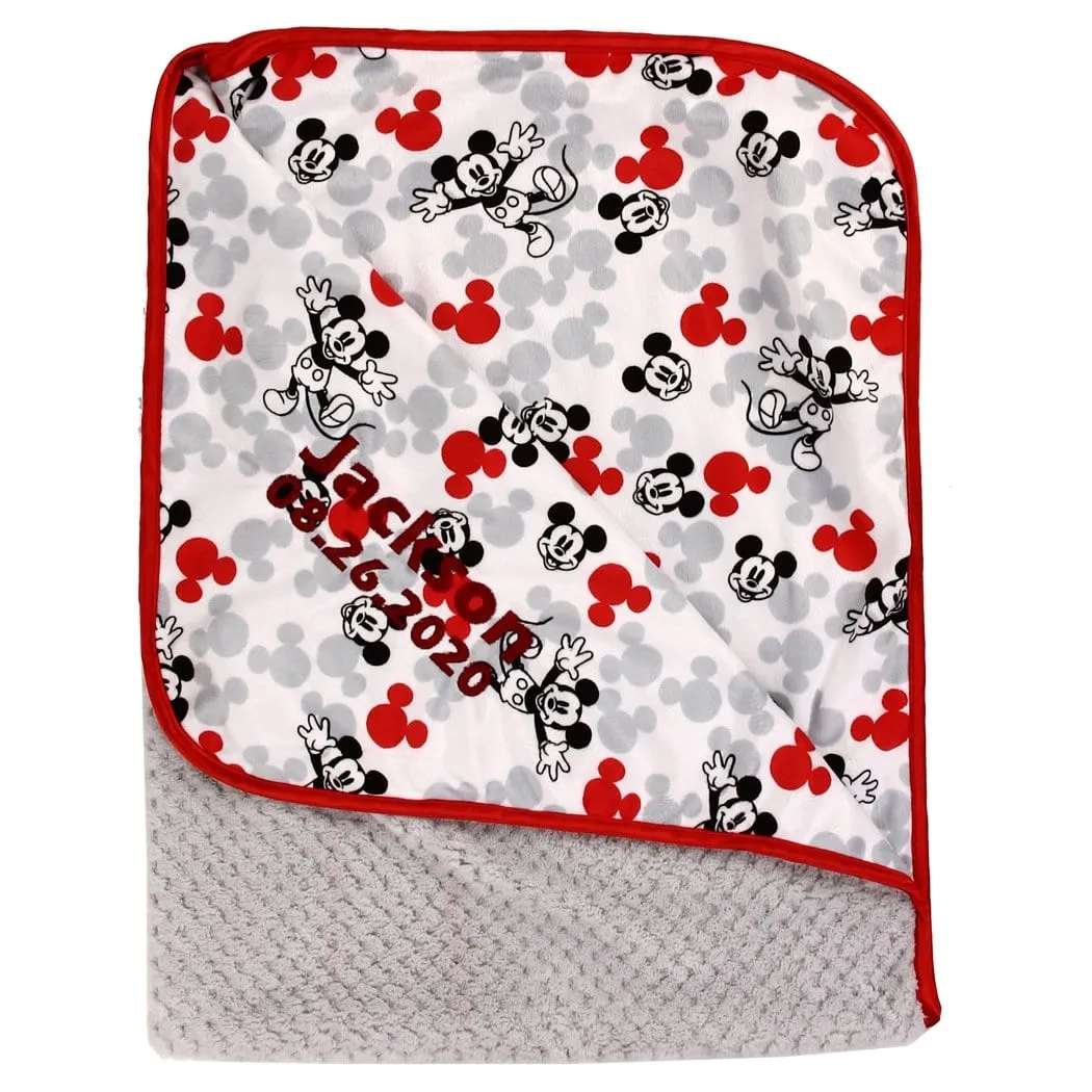 Personalized Disney Baby Blanket - Mickey Mouse