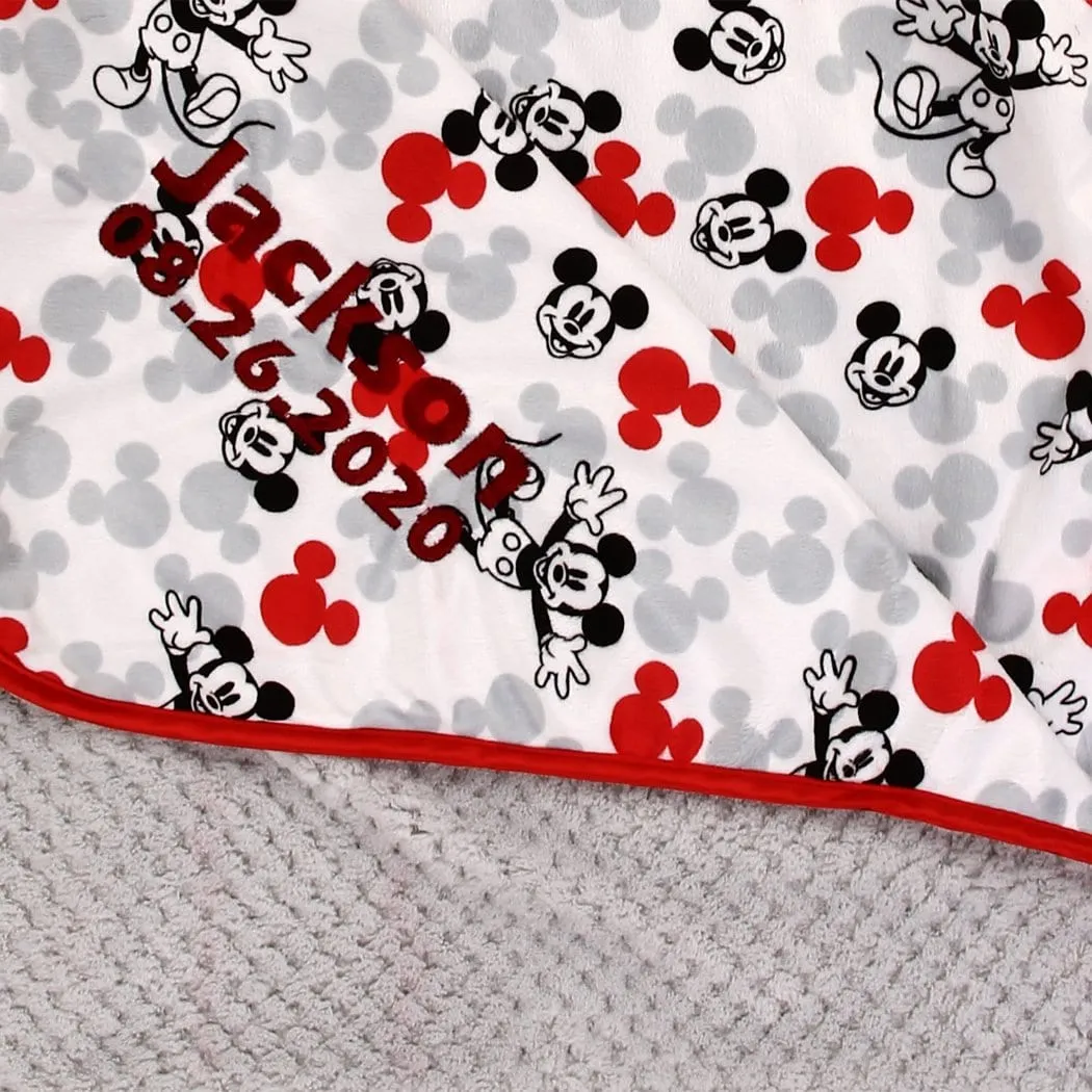 Personalized Disney Baby Blanket - Mickey Mouse