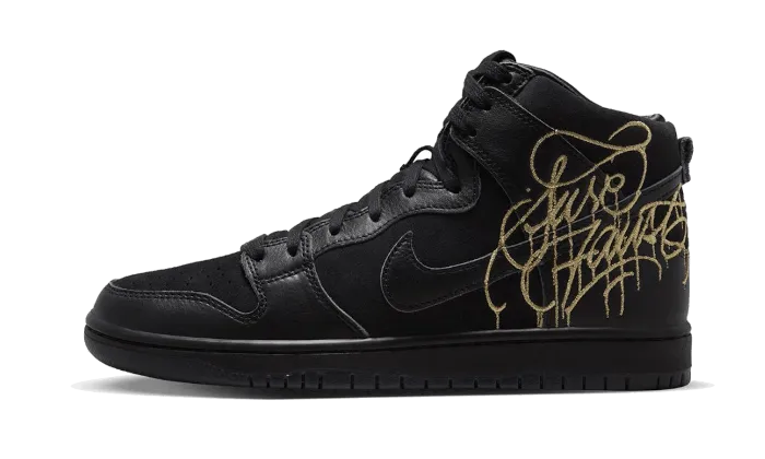 SB Dunk High FAUST Black Gold