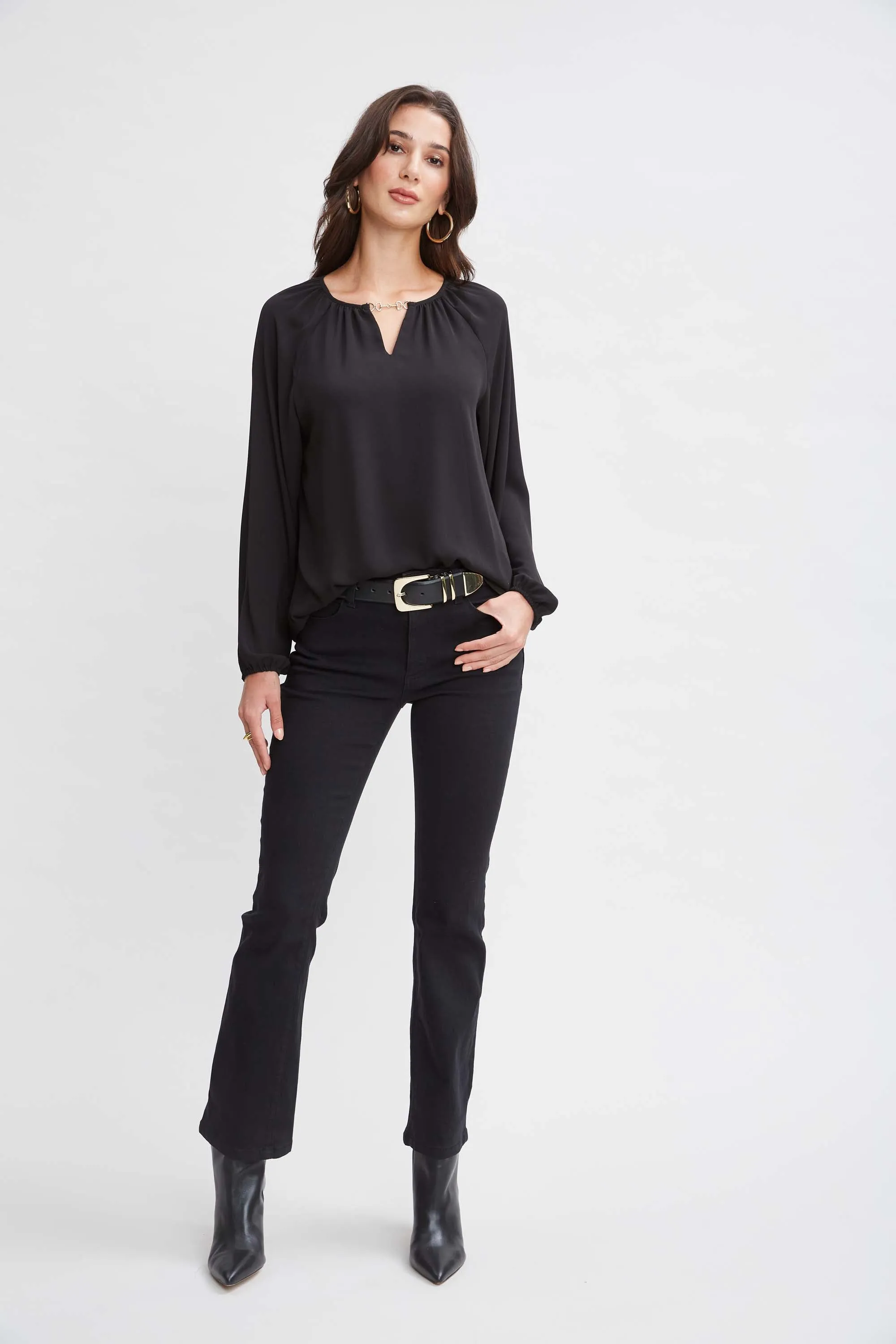 T-Tahari Keyhole Detail Shirt