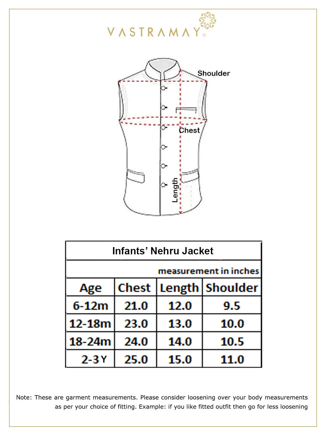 VASTRAMAY Boy's Blue Woven Design Slim Fit Nehru Jacket