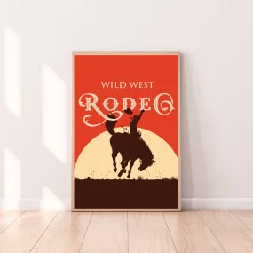 Wall Art Wild West Rodeo