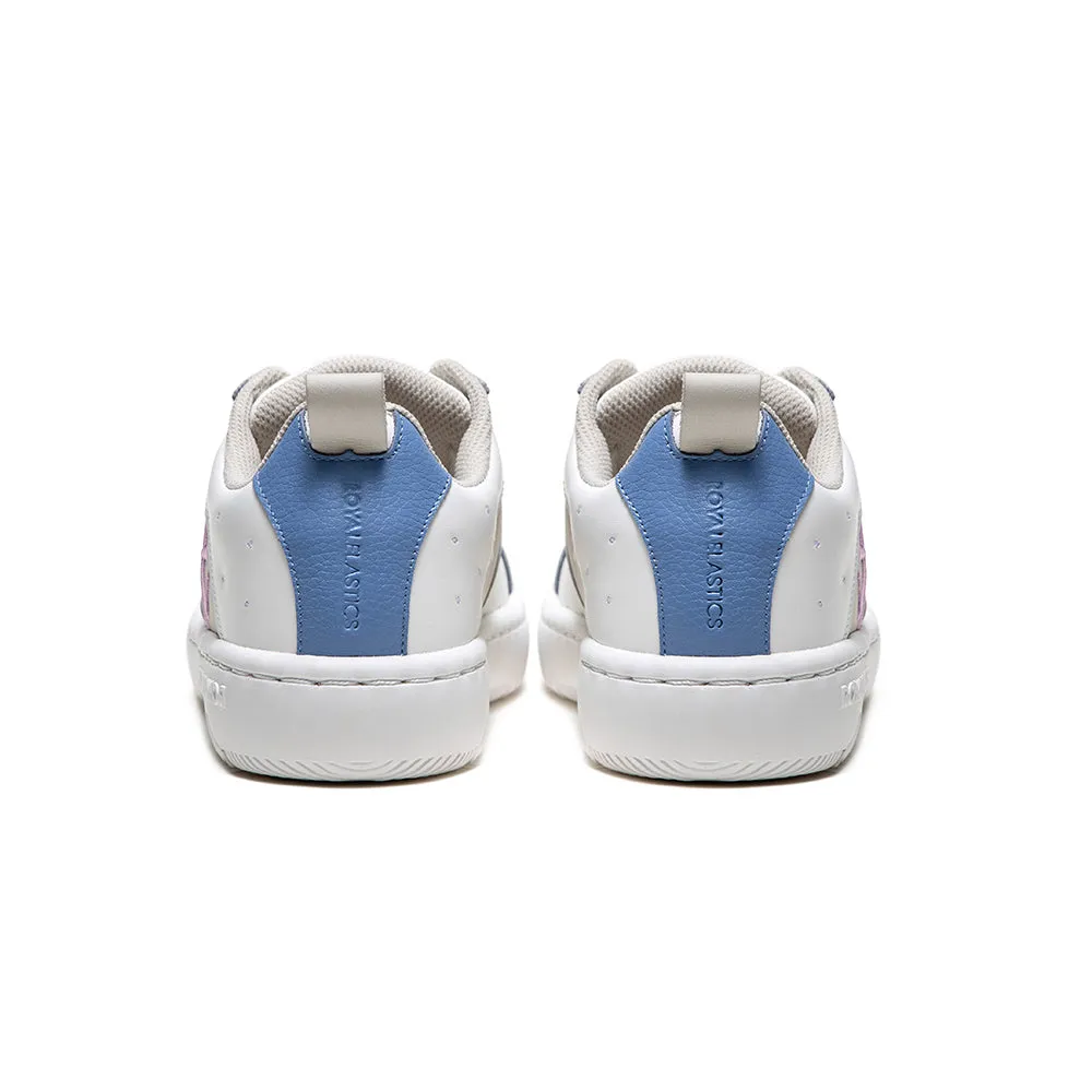 Women's Icon 2.0 White Pink Blue Logo Leather Sneakers 96541-056